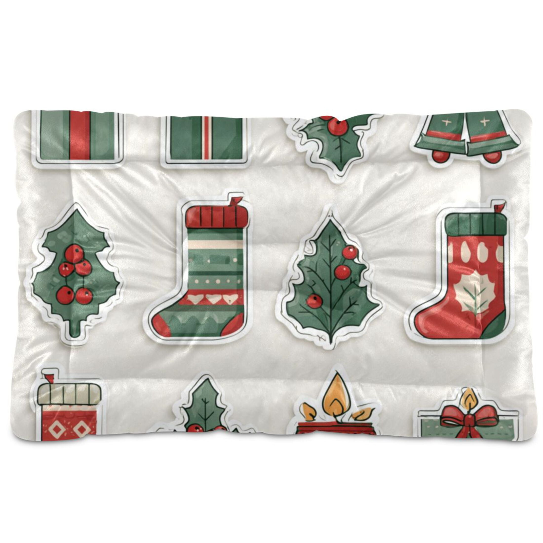 Cozy Mat Pet Bed Indoor Outdoor Warm Soft For Cat Dog Puppy(S/M) Presents Socks