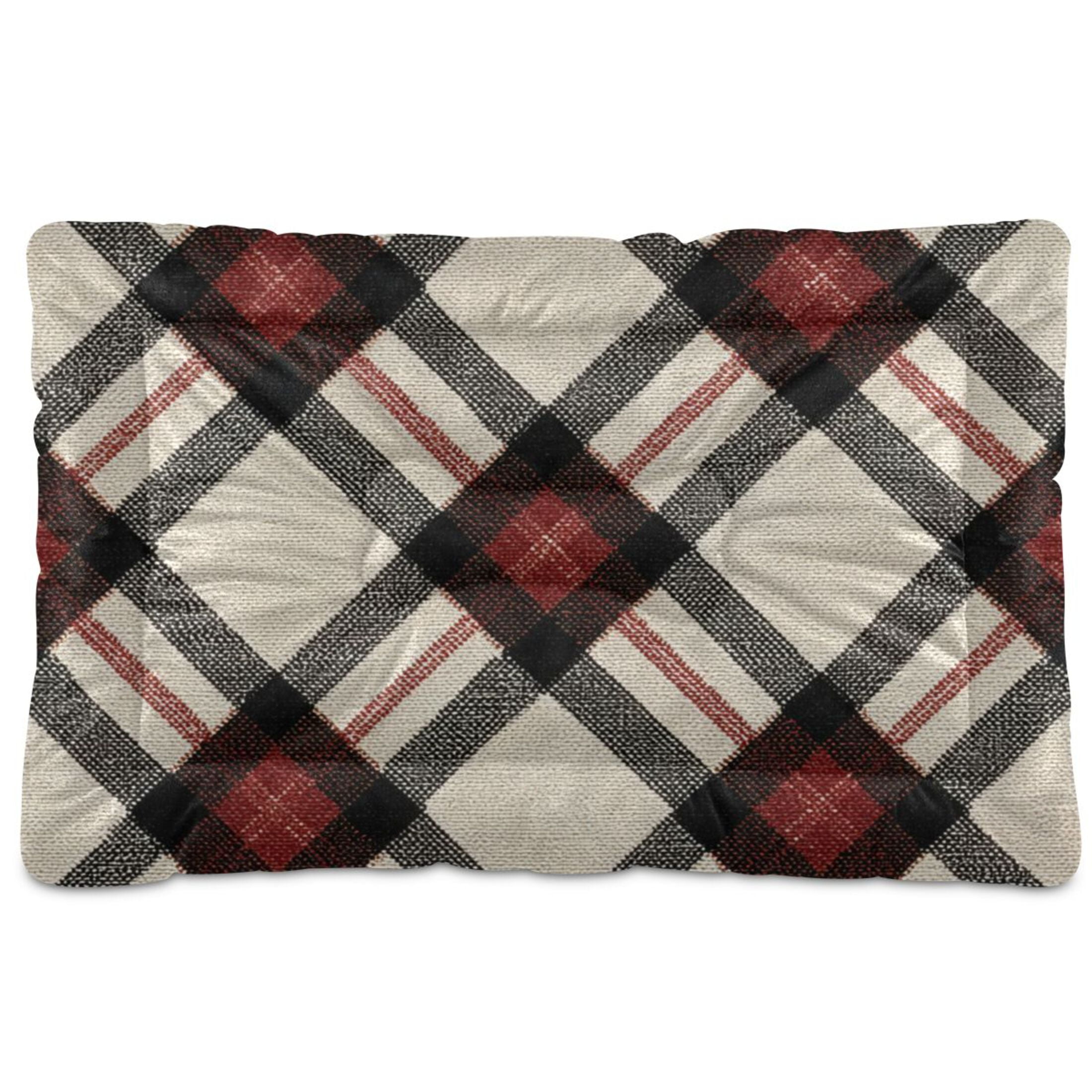 Cozy Mat Pet Bed Indoor Outdoor Warm Soft For Cat Dog Puppy(S/M) Retro Style