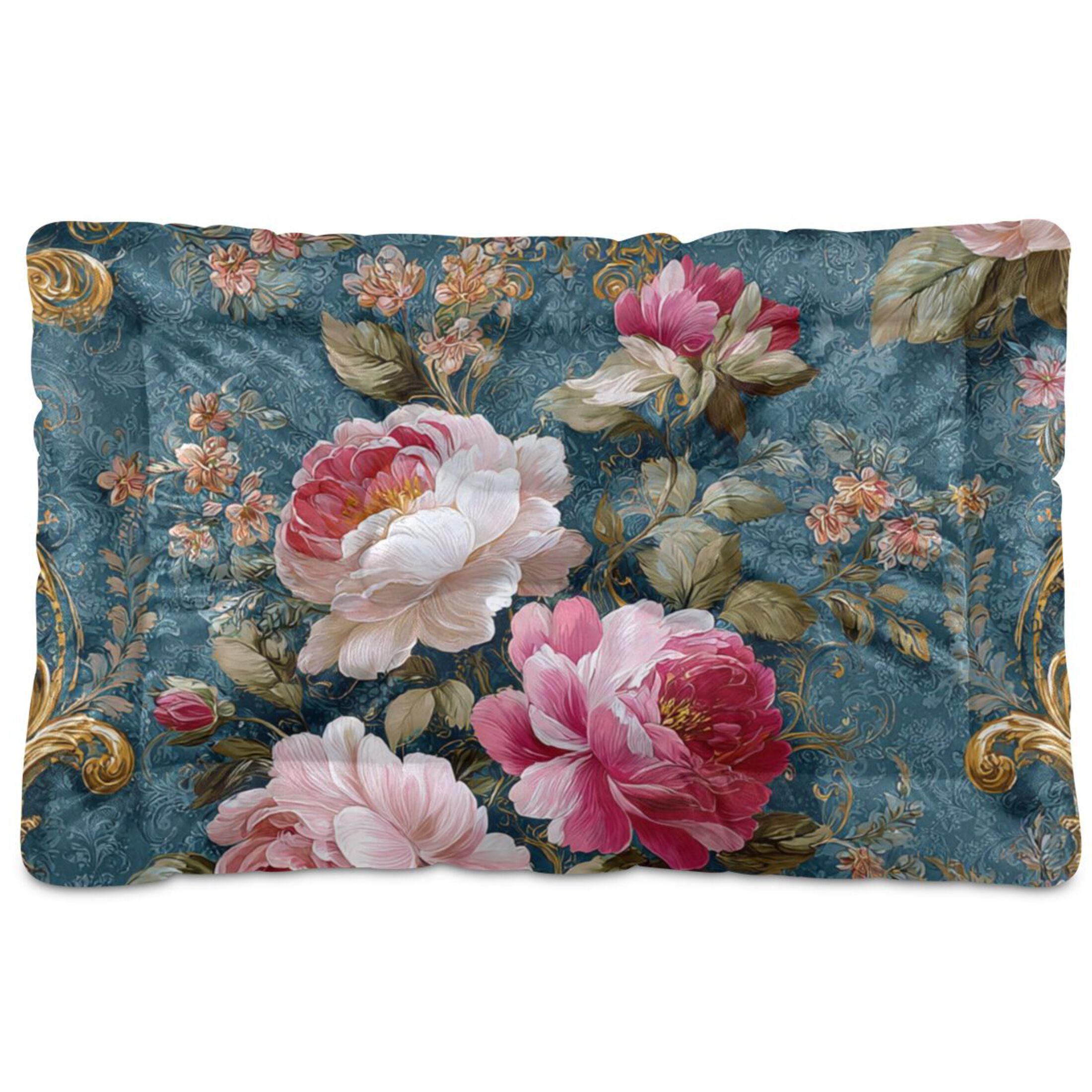 Cozy Mat Pet Bed Indoor Outdoor Warm Soft For Cat Dog Puppy(S/M) Rococo-style