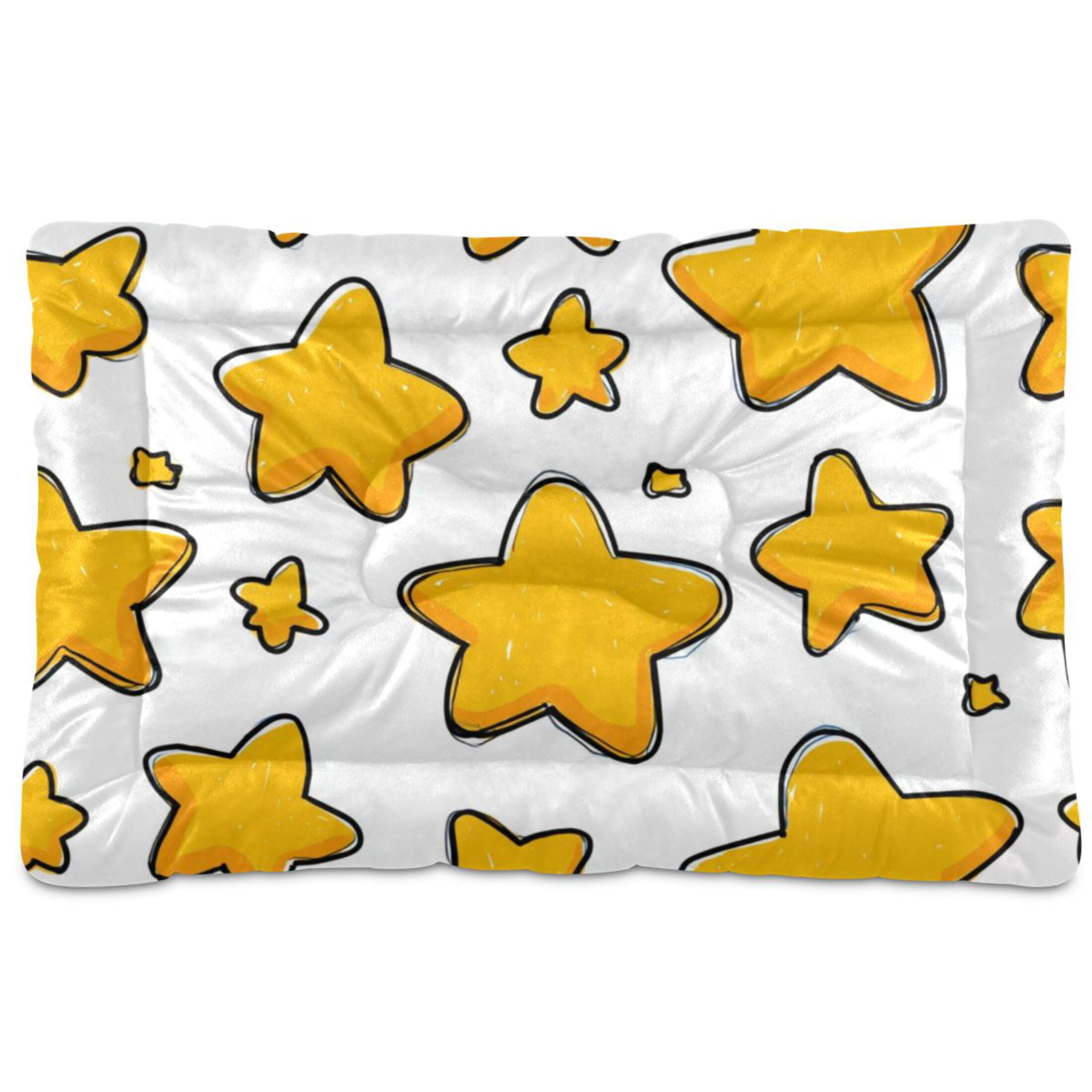 Cozy Mat Pet Bed Indoor Outdoor Warm Soft For Cat Dog Puppy(S/M) Stars Icon