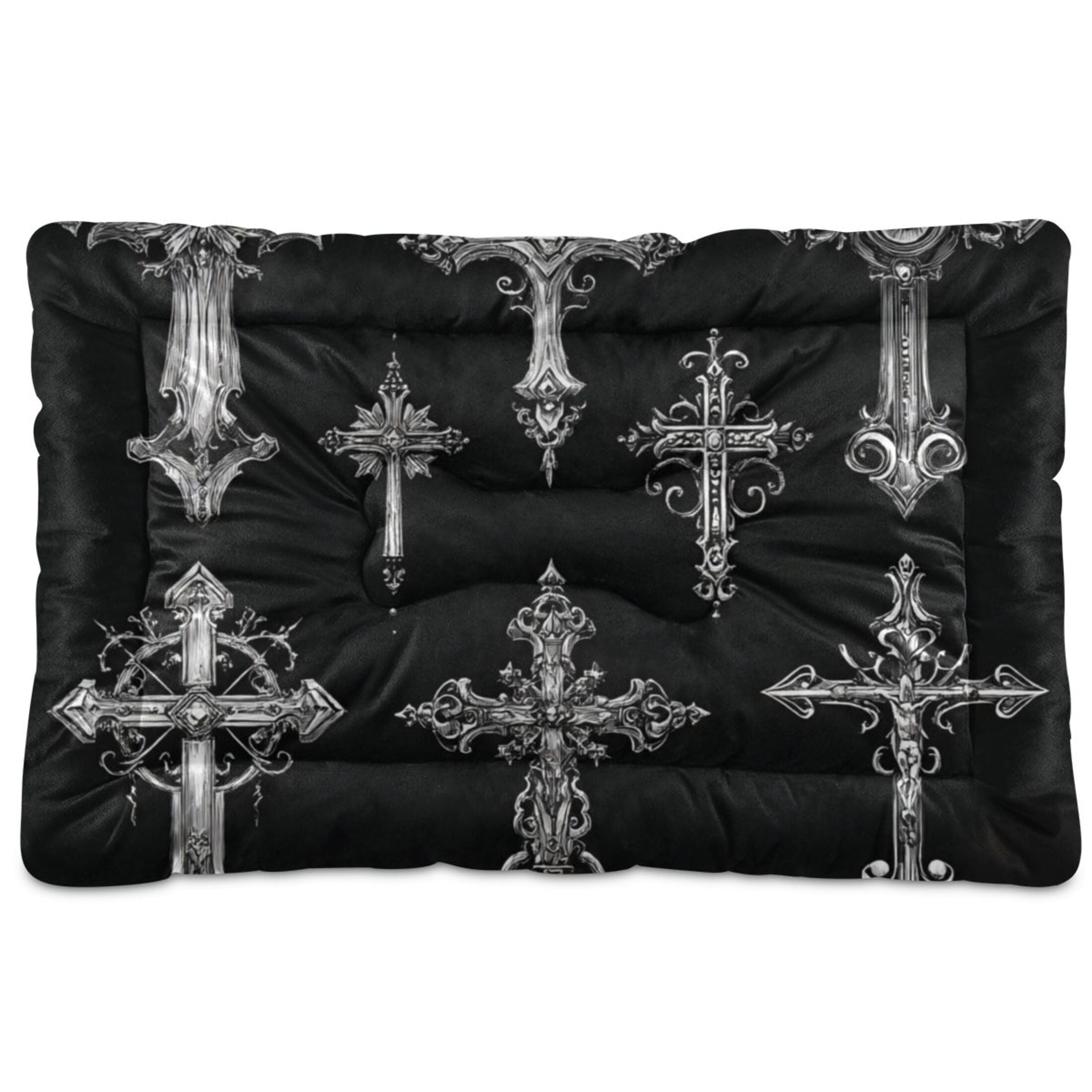 Cozy Mat Pet Bed Indoor Outdoor Warm Soft For Cat Dog Puppy(S/M) The Cross Designs