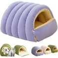 thumbnail image 1 of Cozy Monster Cat Bed, 2026 New Winter Warm Cat Sleeping Bag, with Removable Cushion, Machine Washable Warm Kitty Beds for Indoor Cats & Small Dogs (Purple,S), 1 of 8
