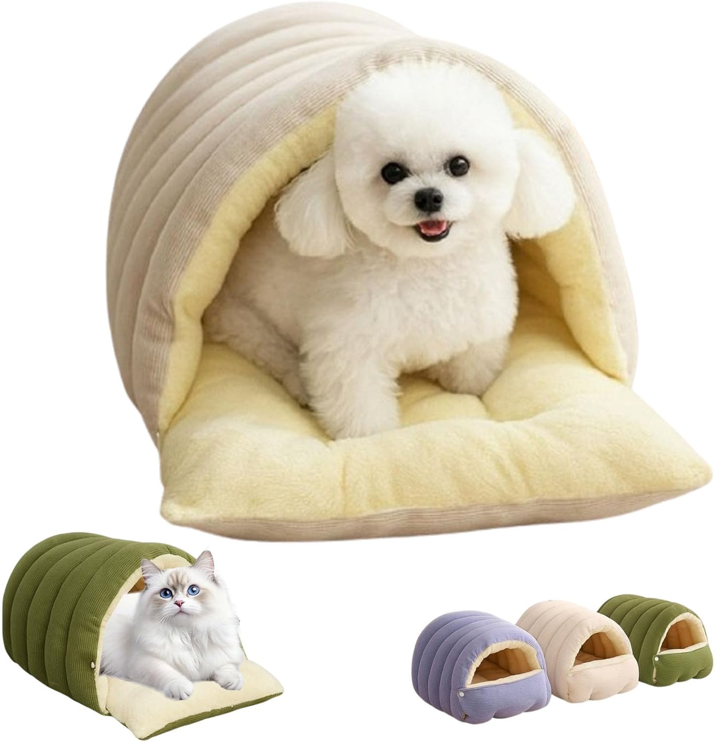 Cozy Monster Cat Bed-Cozy Monster Cat Bed with Removable Cushioned for Cats Small Dogs