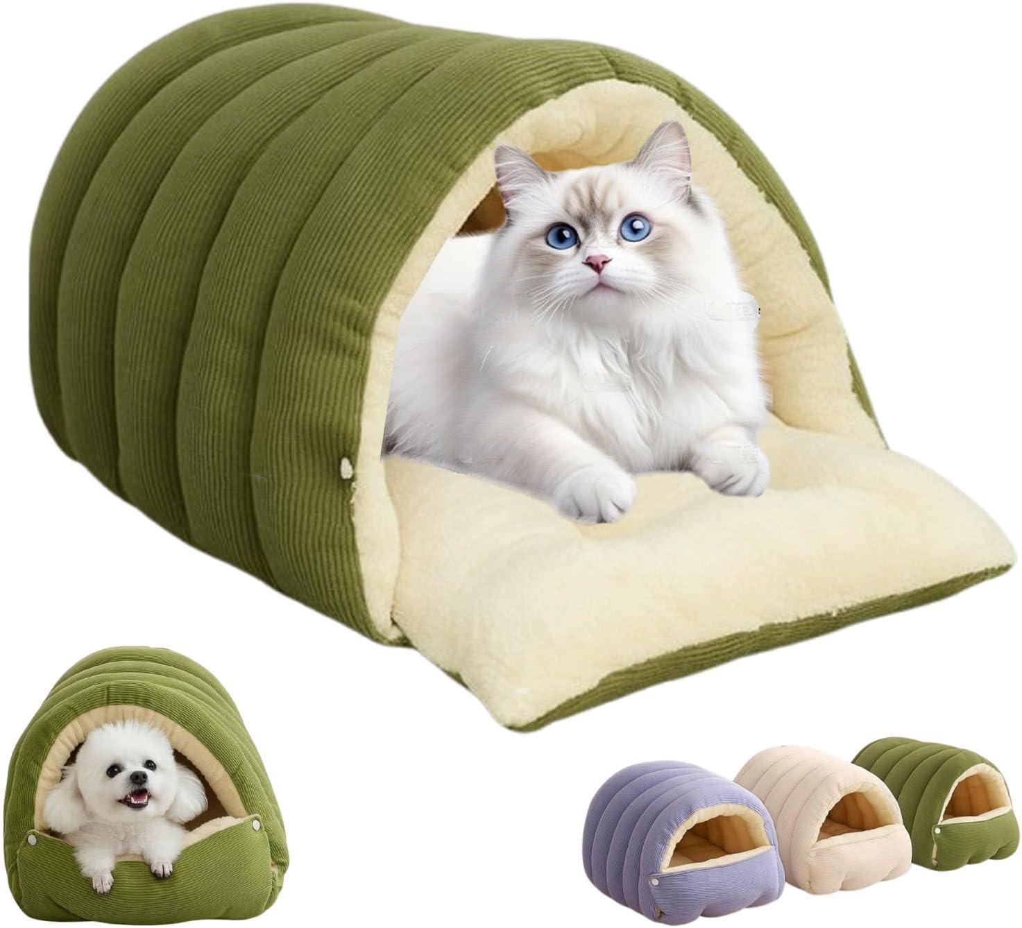 Cozy Monster Cat Bed-Cozy Monster Cat Bed with Removable Cushioned for Cats Small Dogs