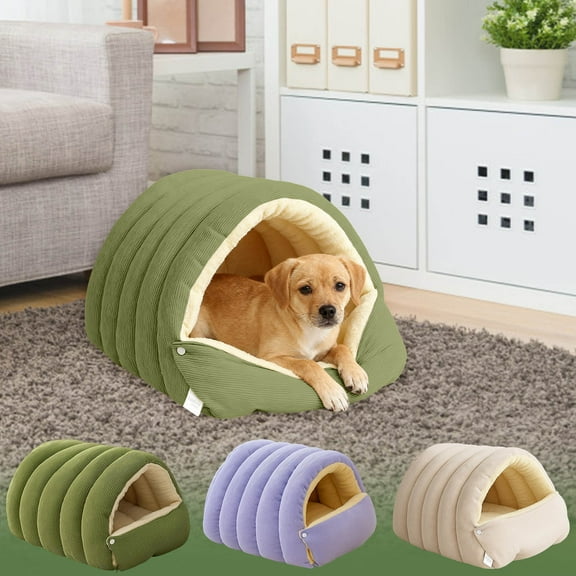 Cozy Monster Cat Bed,Dog's Nests All-season Pet's Nests Pet Mat,Removable and Washable Winter Closed-Off Cat Bed,Warm Cave Nest Sleeping Bed Puppy House for Cats Small Dogs,Anti-Anxiety Cuddler Beds