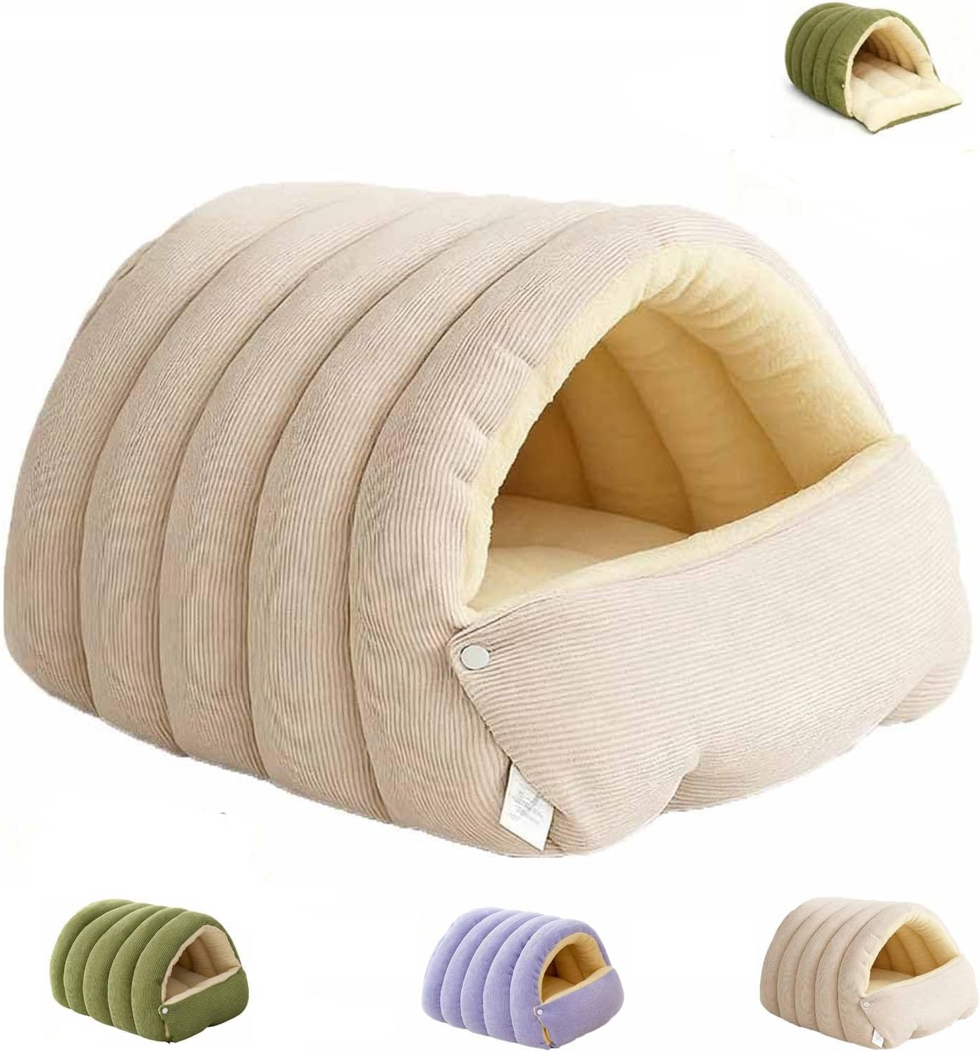 View of Cozy Monster Cat Bed, Pet Indoor Cave for Cats, Soft and Warm Cats ...