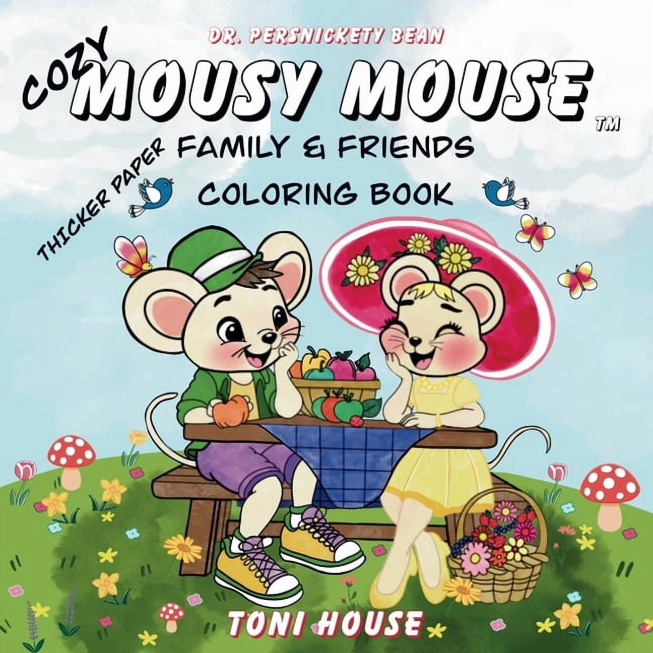 Cozy Mousy Mouse Family & Friends Coloring Book, (Paperback)