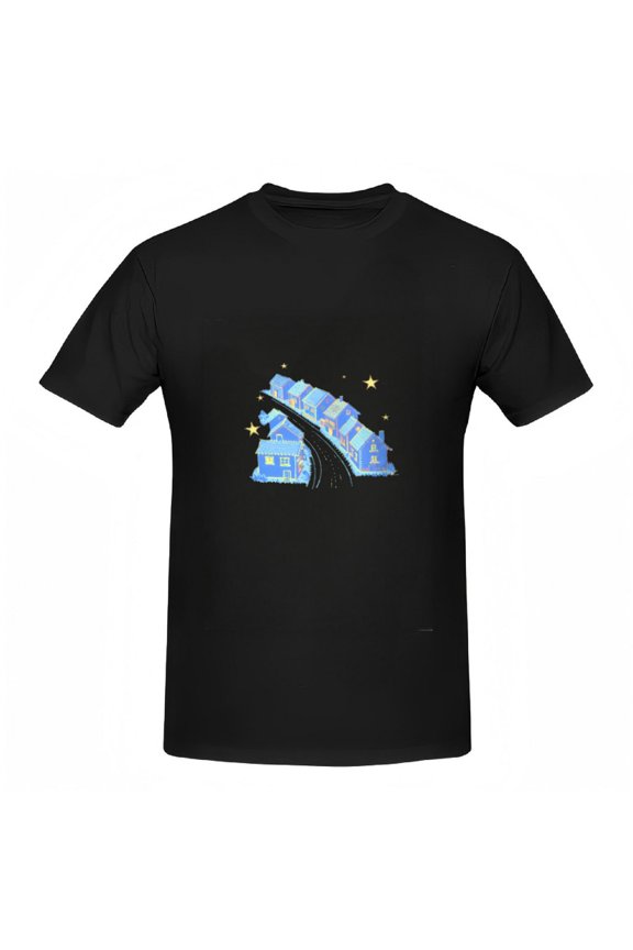 Cozy Night Scene Graphic Tee