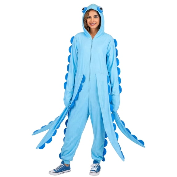 Adult Cozy Octopus Costume Onesie