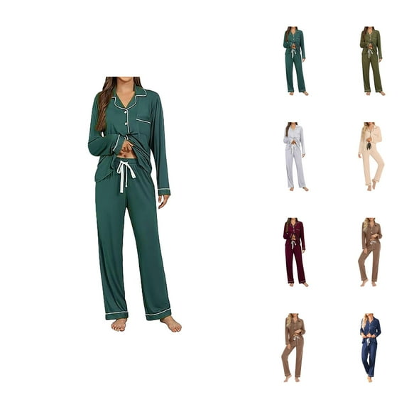 Cozy Pajama Set – Summer Loungewear for Women’s Comfort New Fall Women's Pajama Set Long Sleeve Trousers Casual Home Wear