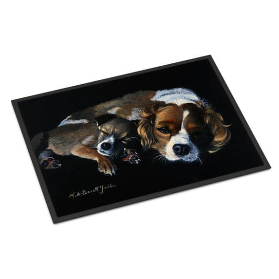 Cozy Pals with Cavalier Spaniel Doormat 24x36