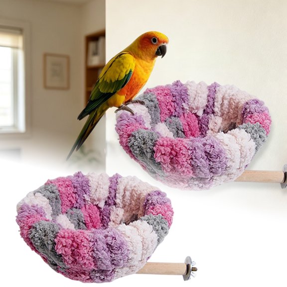 Cozy Parrot Sleeping Hut For Small Birds Hanging Tent Warm Platform Indoor
