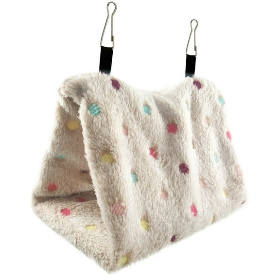 Cozy Parrots Hanging House | Wool Birds Hut Bed | Stress-Relief Cabin | Easy to Hang | Gift for Parakeets, Lovebirds, Finches | Three Sizes Available