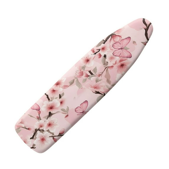 Cozy Pastel Pink Ironing Board Cover, HELLHERO Brand, Butterfly Garden Print, Unique Gift for Her, Standard Size Only