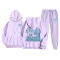 thumbnail image 1 of Cozy Pink Palm Puff Hoodie – Soft Cotton Blend Pullover with Trendy Palm Print – Perfect for Lounging & Casual Outings, 1 of 3