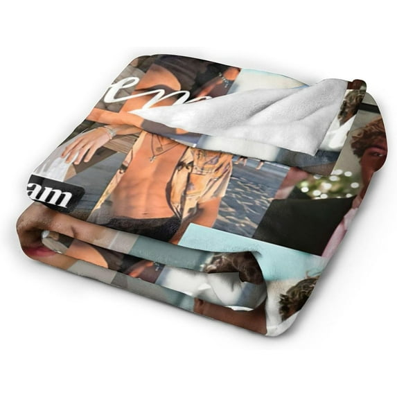 Cozy Plush Blanket for Couch, Warm Throw Gavin Casalegno and Jeremiah Actor Fisher Blanket, Lightweight and Soft Throws Blankets for Sofa Bed Living Room 40x50