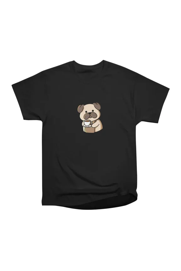 Cozy Pug Caf T-Shirt Tee Gift For Him Merch For Her Apparel For Friend