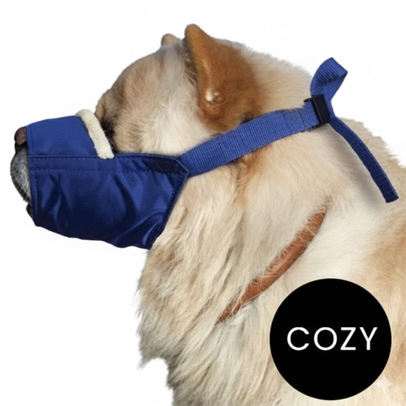 Four Flags Over Aspen Fleece-Lined Cozy Quick Muzzle for Short Snout Dogs