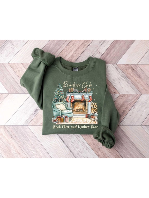 Cozy Readers Book Club Christmas Shirt, Bookworm Christmas, Book Lover Christmas Gift, Bookish Shirt, Gift for Librarian, Christmas Books