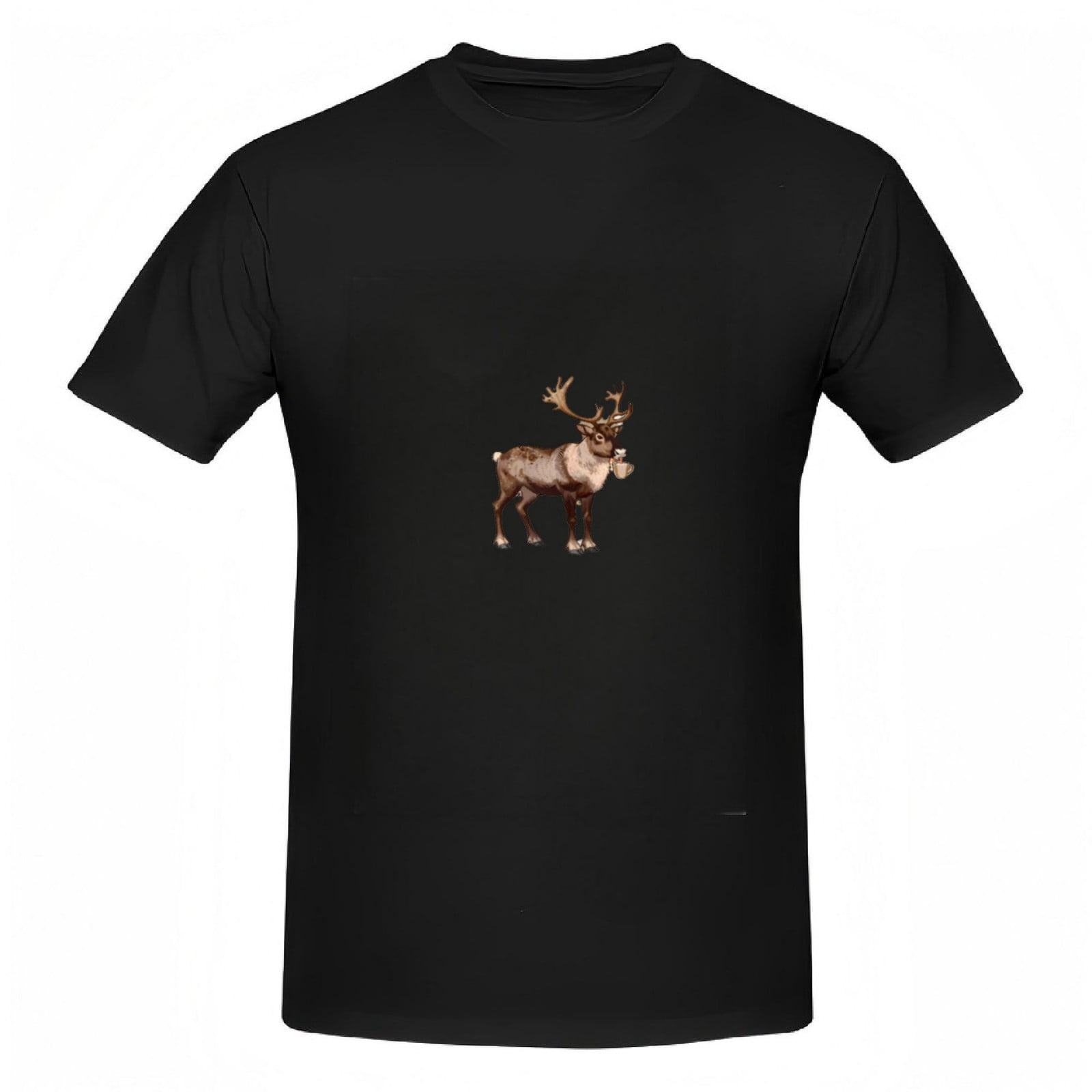 Cozy Reindeer Graphic Tee - Festive Christmas T-Shirt - Walmart.com