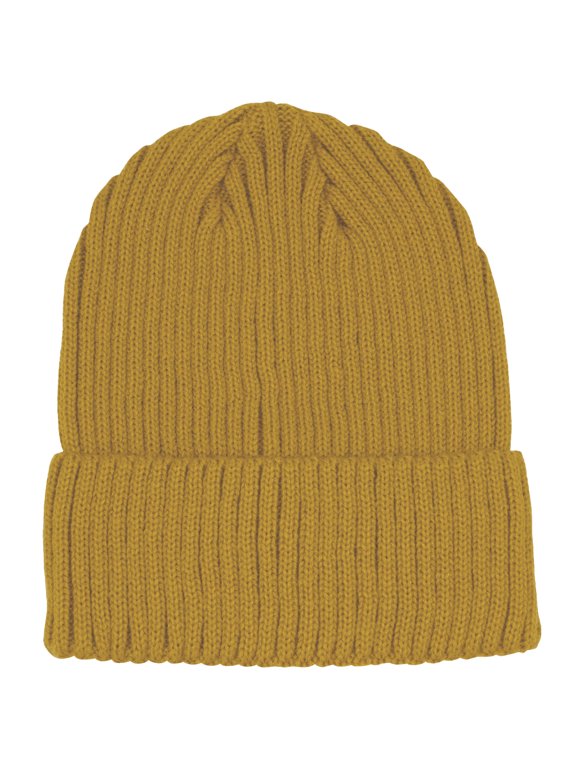 Cozy Rib Knit Cuff Beanie – Warm Stylish Winter Hat For Men Women, Camel