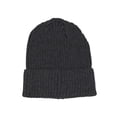 thumbnail image 1 of Cozy Rib Knit Cuff Beanie –  Warm  Stylish Winter Hat For Men Women, Charcoal, 1 of 2