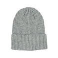 thumbnail image 1 of Cozy Rib Knit Cuff Beanie –  Warm  Stylish Winter Hat For Men Women, Heather Grey, 1 of 2