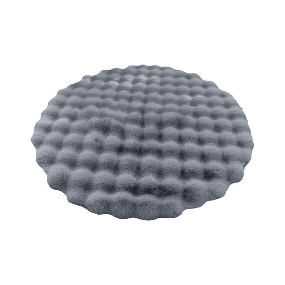 Cozy Round Area Rug for Living Room, Bedroom, and Entryway - Soft Velvety Floor Mat for Home Décor