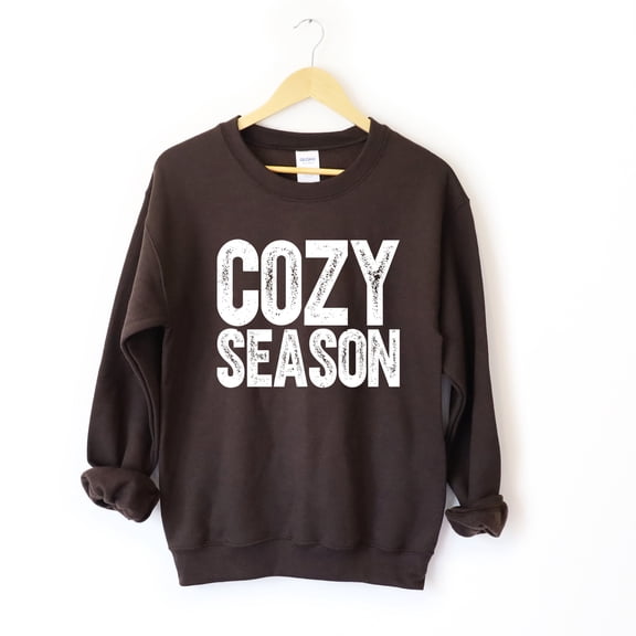 Cozy Season Bold Distressed - Women's Graphic Sweatshirt