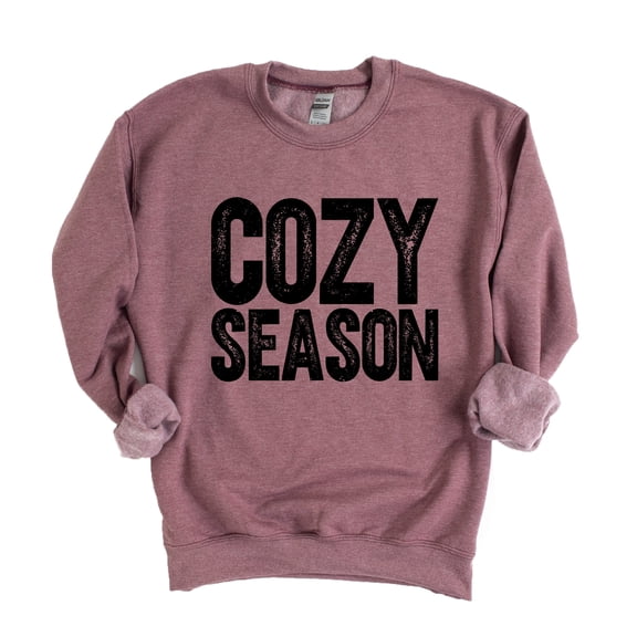 Cozy Season Bold Distressed - Women's Graphic Sweatshirt