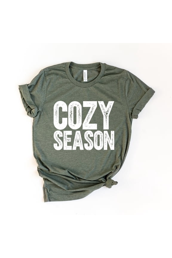 Cozy Season Bold Distressed - Women's Short Sleeve Graphic T-Shirt