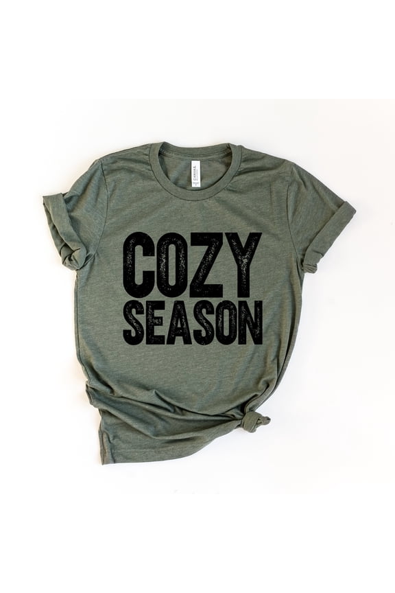 Cozy Season Bold Distressed - Women's Short Sleeve Graphic T-Shirt