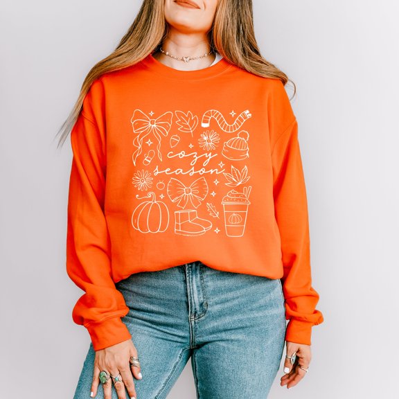 Cozy Season Coquette Icons -  Womens Sweatshirt