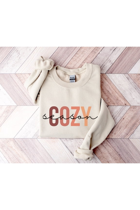 Cozy Season , Cozy Sweater, Autumn Sweater, Cute Fall , Oversized Fall Crewneck, Womens Fall Sweater, Aesthetic Fall, Full size S-5XL