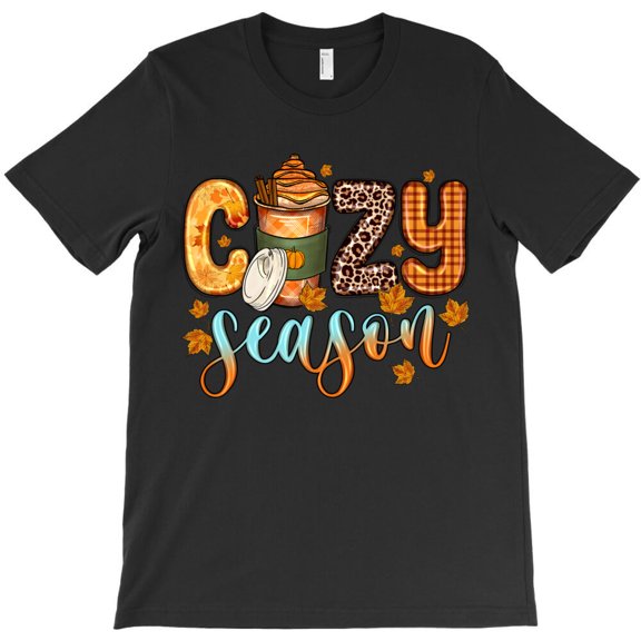 Cozy Season, Simple Bold Autumn Seasonal Graphic Design For - Unique Gift Tee G6853 Unisex T-Shirt, Up to Size 5XL