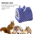 thumbnail image 1 of Cozy Semi-Enclosed Hamster Nest with Hanging Hook Cartoon-Printed, Comfortable Pet Bed Ideal for Cold Weather, 1 of 7