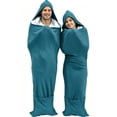 thumbnail image 1 of Cozy Sleep XS Full Body Hooded Cozy Plush Wrap Sleep Bag for Deeper Restful Nights, 1 of 10