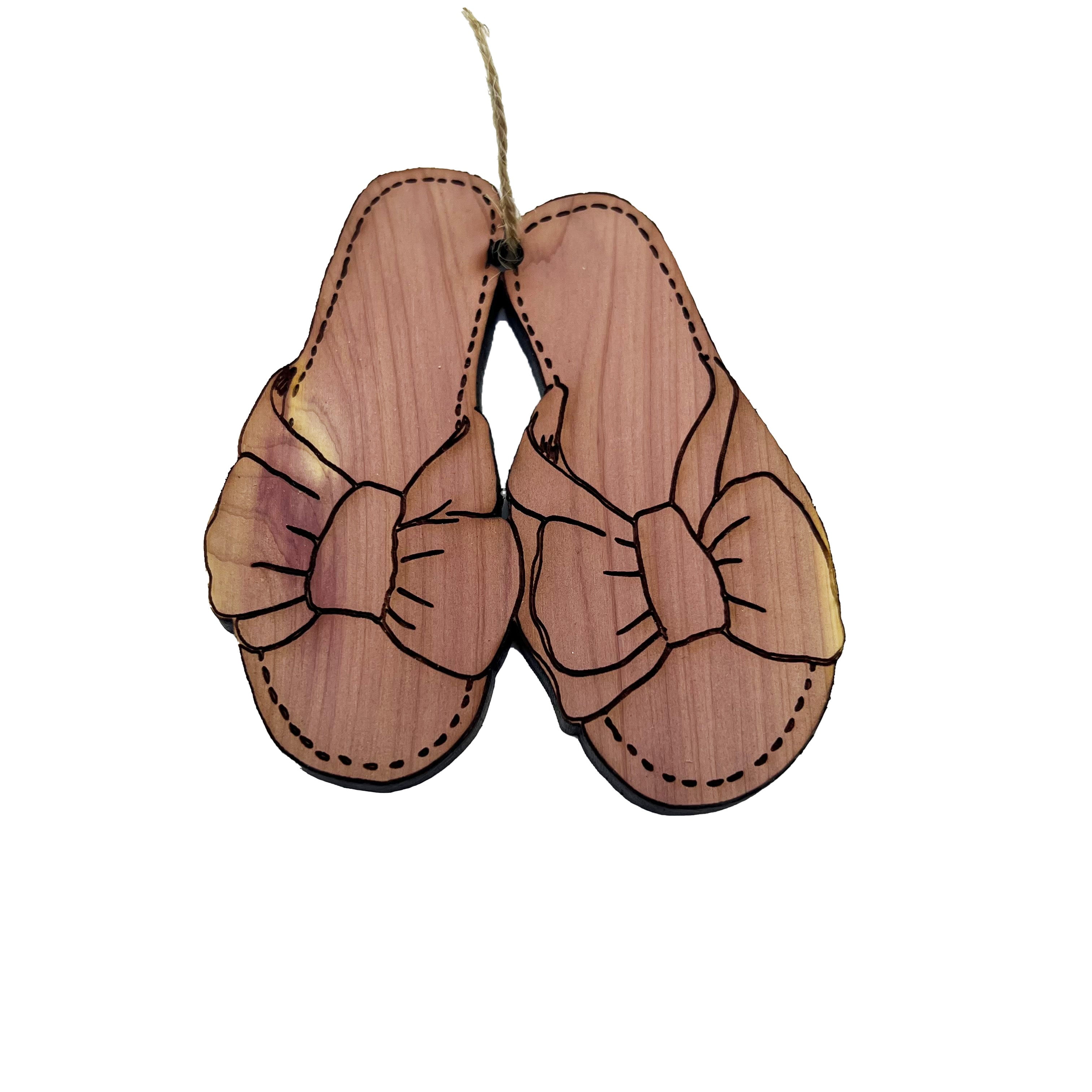 Cozy Slippers - Cedar Ornament Cozy Slippers - Cedar Ornament