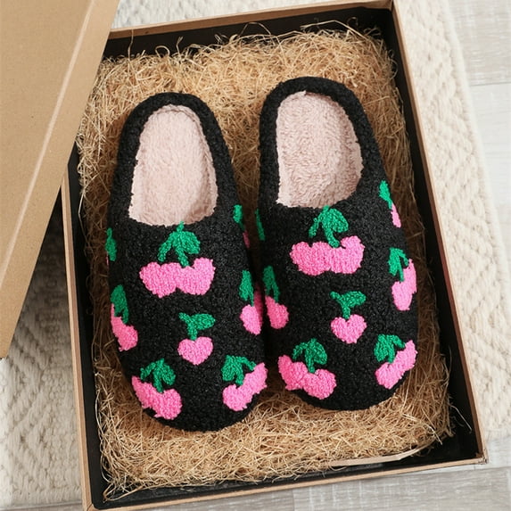 Cozy Slippers For Women Indoor And Outdoor Fuzzy House Shoes With Memory Foam Anti-Skid Sole Gifts For Women Mom Ladies Pink 43