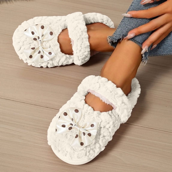 Cozy Slippers Ofreoo Women's Fashion Casual Winter Trend Home Indoor Cotton Slippers