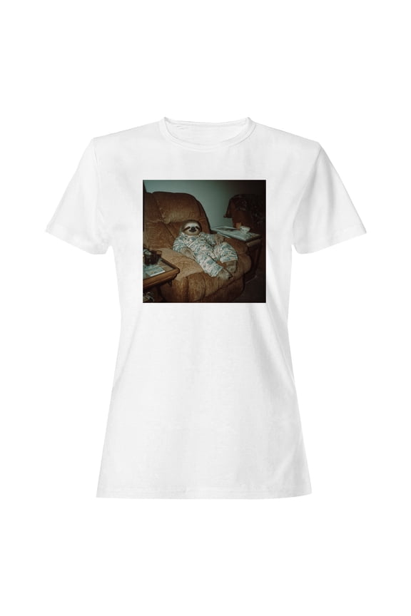 Cozy Sloth in Pajamas Relaxation Women's T-shirt