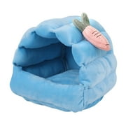 Cozy Small Animal Nest with Bunny Carrot Design Ideal for Guinea Pigs, Ferrets, Hedgehogs, Rabbits, Rats, and More in Autumn and Winter – Hamster Cage Accessories