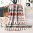 thumbnail image 1 of Cozy Soft Christmas Throw Blanket Gifts for Women Men, Red and White 60"X50"Flannel Fleece Blanket for Home Bedroom Sofa Decor, Christmas Birthday Gifts for Families Friends, 1 of 4