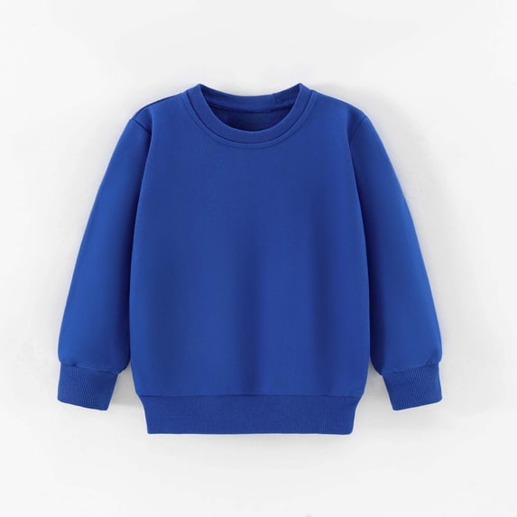 Cozy Solid Color Fleece Hoodie Long Sleeve Pullover for Teens