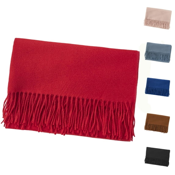 Cozy Solid Tone Scarf Versatile Shawl for Cold Weather & Indoor Comfort