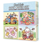 Cozy Spaces Coloring Coco Wyo's Cozy Boxed Set Cozy Cuties; Cozy Corner; Cozy Vibes; Cozy Days Paperback