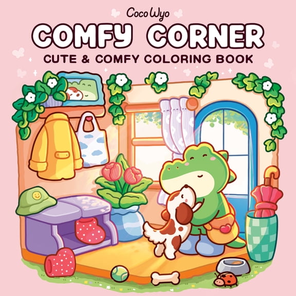 Cozy Spaces Coloring Comfy Corner: Coloring Book for Adults and Kids, (Paperback)