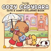 Cozy Capybara Coloring Book for Adults and Kids, 96 pages Paperback