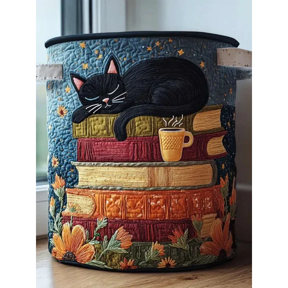 Cozy Spell Quilted Laundry Basket, Clothes Hamper Storage Bag, Housewarming Gift Ideas, Mother's Day Gifts, Birthday Gift
