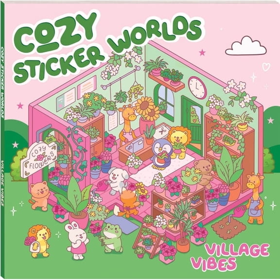 Cozy Sticker Worlds Village Vibes, (Paperback)